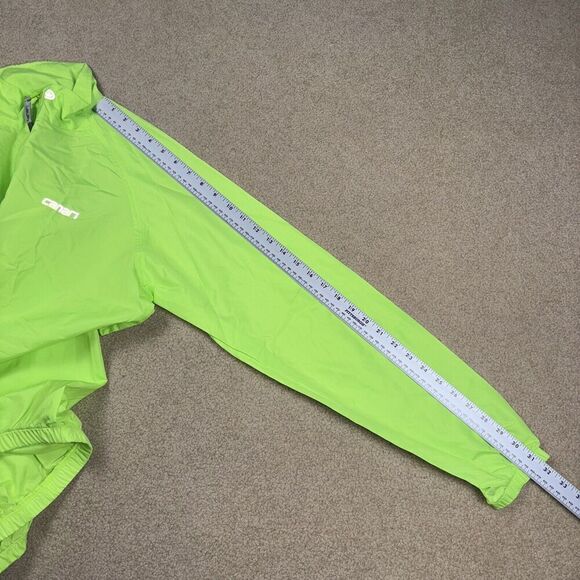 CANARI Cycling Jacket Windbreaker Men’s Size Medium Lightweight Neon Yellow - Picture 8 of 9